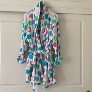 Croft & Barrow Pastel Polka Dot Robe